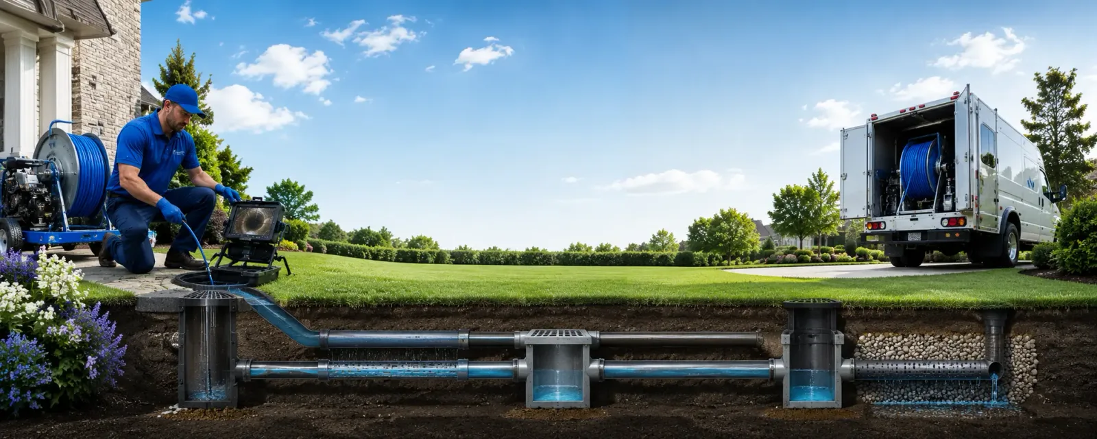 Outdoor drain cleaning information for Ivanhoe, NC